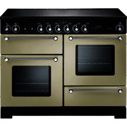 Rangemaster Kitchener 110cm Electric Ceramic 78880 Range Cooker in Cream with Chrome trim and Ceramic Hob
